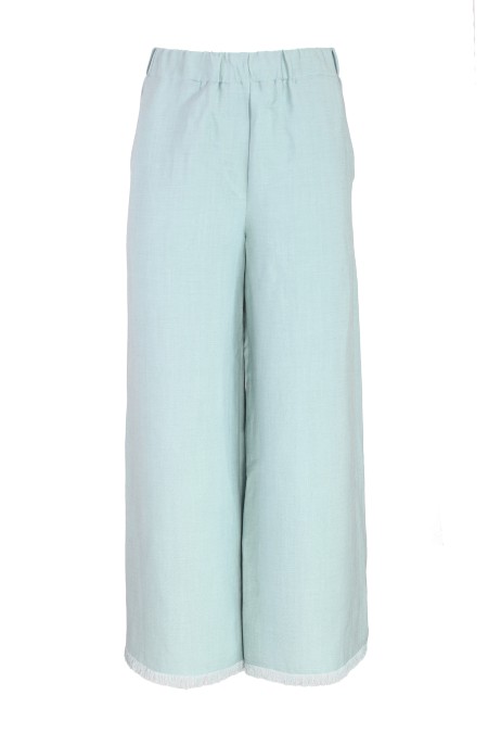 Shop ANTONELLI  Trousers: Antonelli "Sam" trousers.
Elastic waist.
Side pockets.
Composition: 73% viscose, 27% linen.
Made in Italy.. SAM L8595 935-722